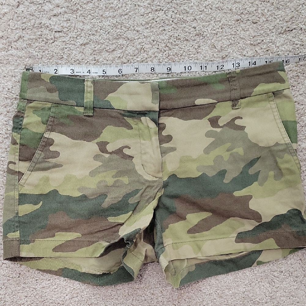 J.Crew Camo Chino Shorts Size 4